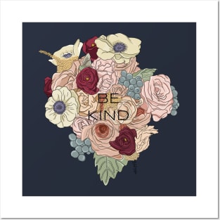 Be Kind Botanical Art Posters and Art